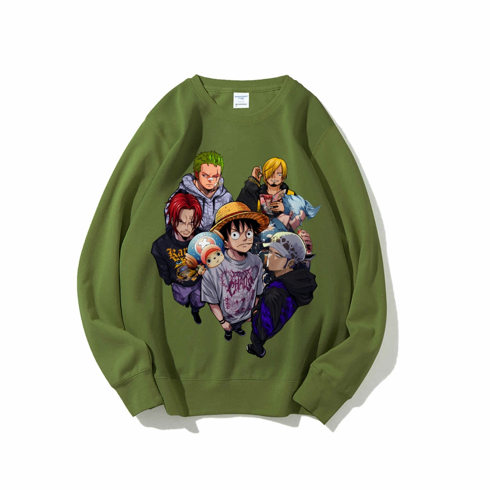 Casual Crewneck Sweatshirt One Piece