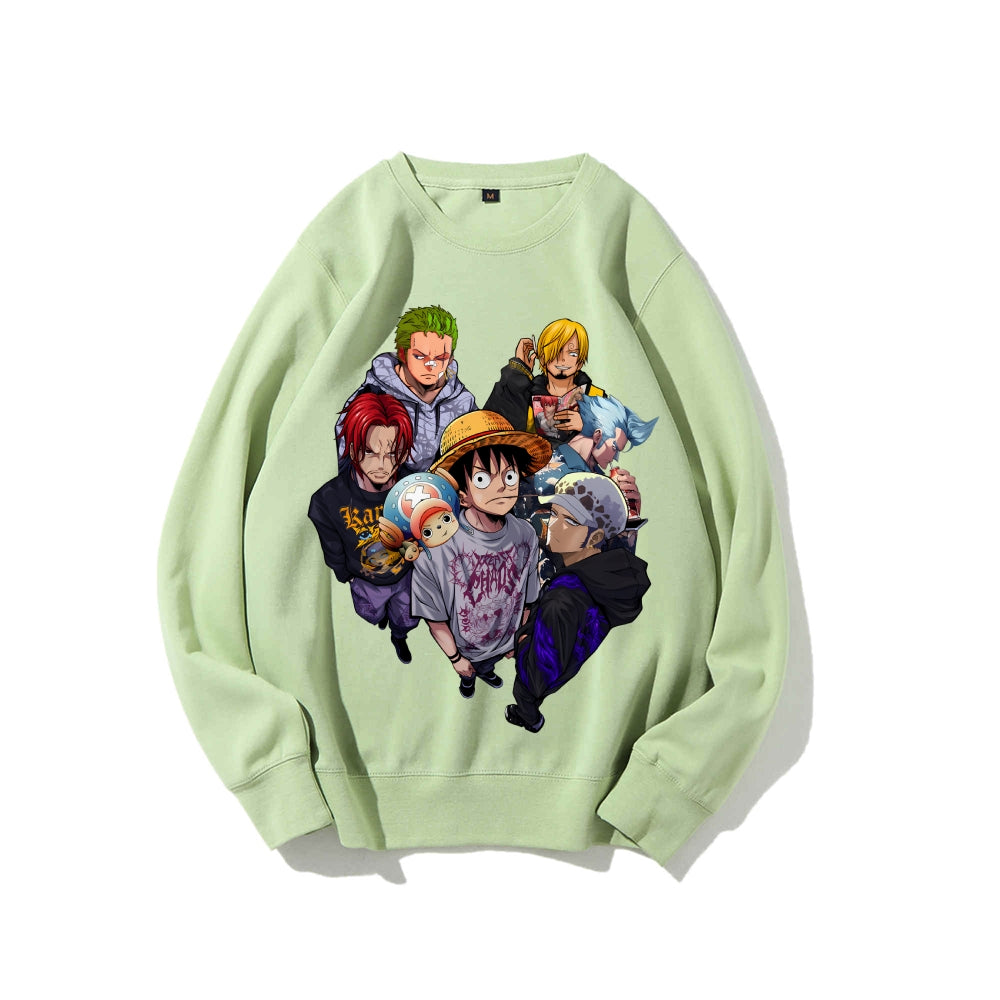 Casual Crewneck Sweatshirt One Piece