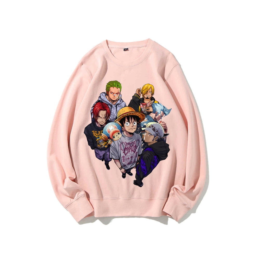 Casual Crewneck Sweatshirt One Piece