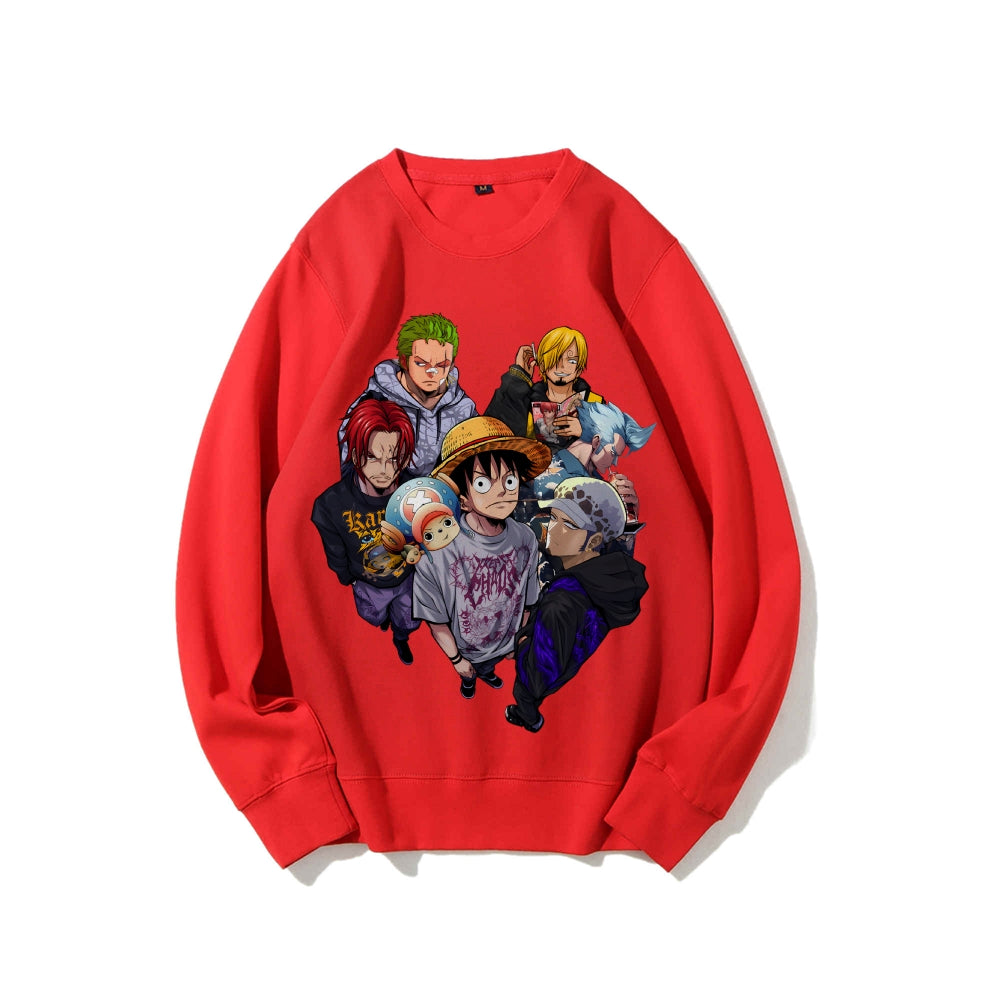 Casual Crewneck Sweatshirt One Piece
