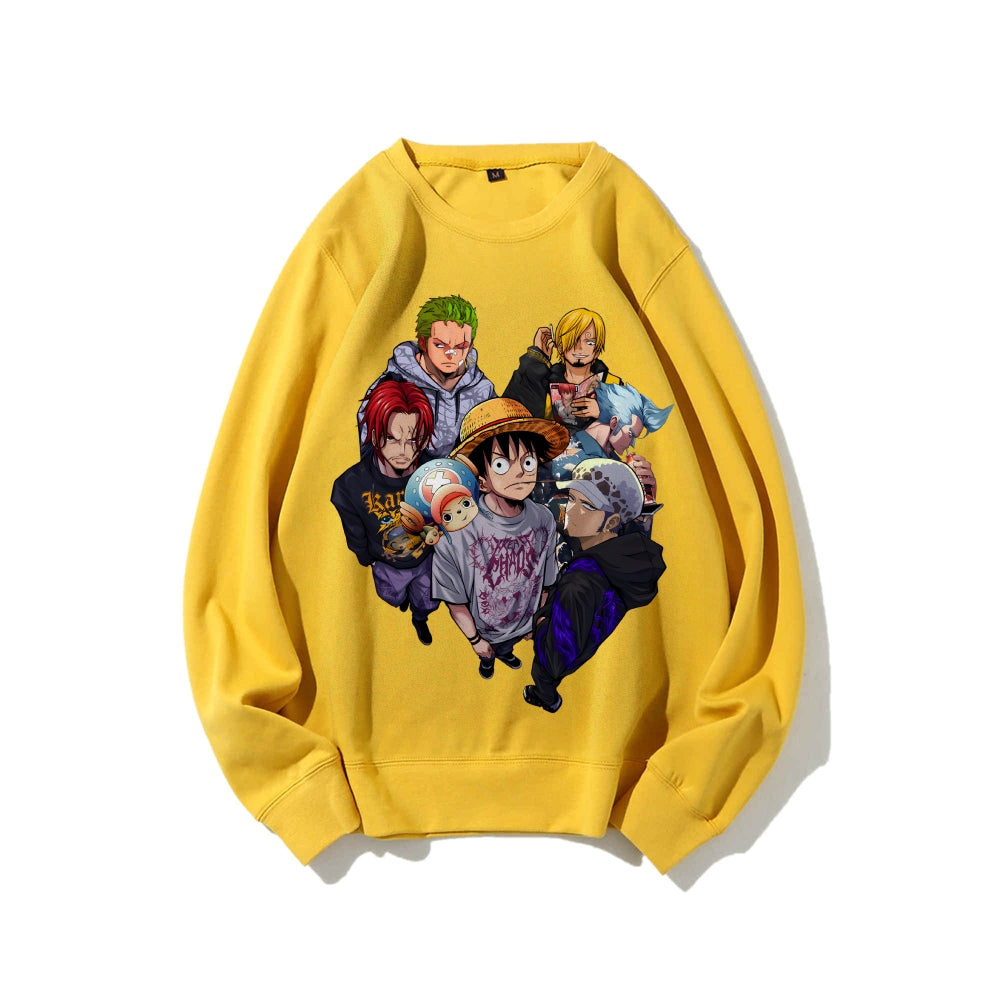 Casual Crewneck Sweatshirt One Piece