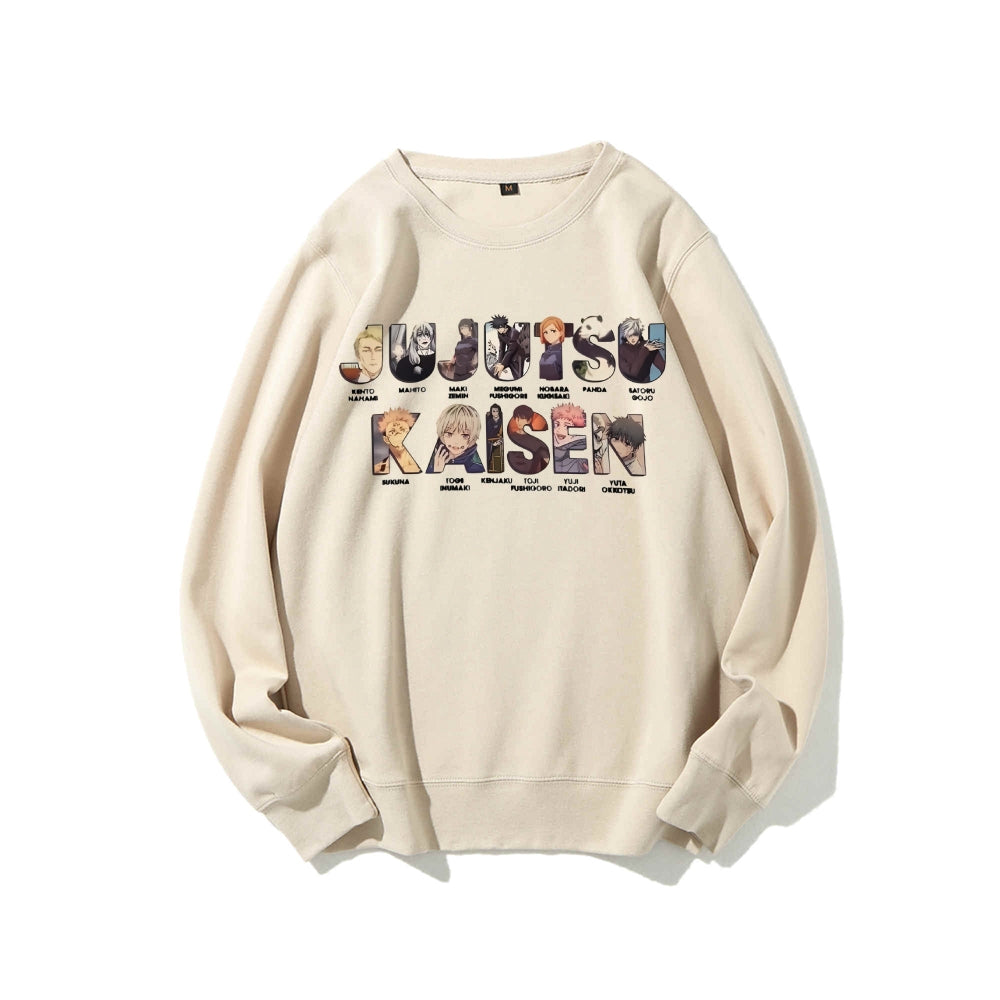 Casual Crewneck Sweatshirt Jujutsu Kaisen
