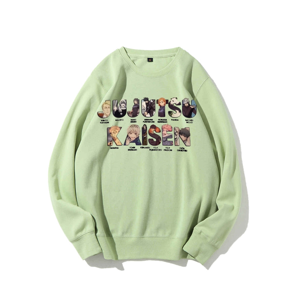 Casual Crewneck Sweatshirt Jujutsu Kaisen