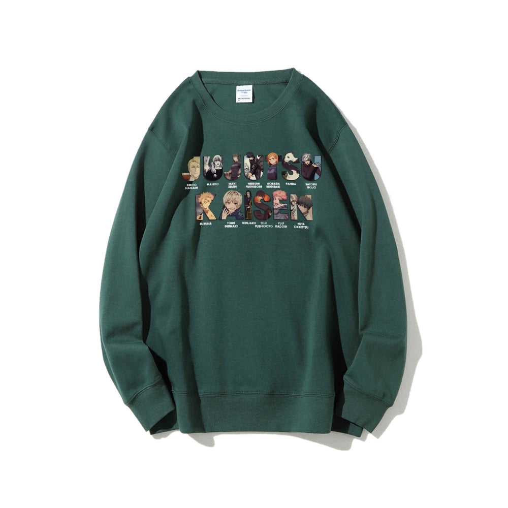 Casual Crewneck Sweatshirt Jujutsu Kaisen