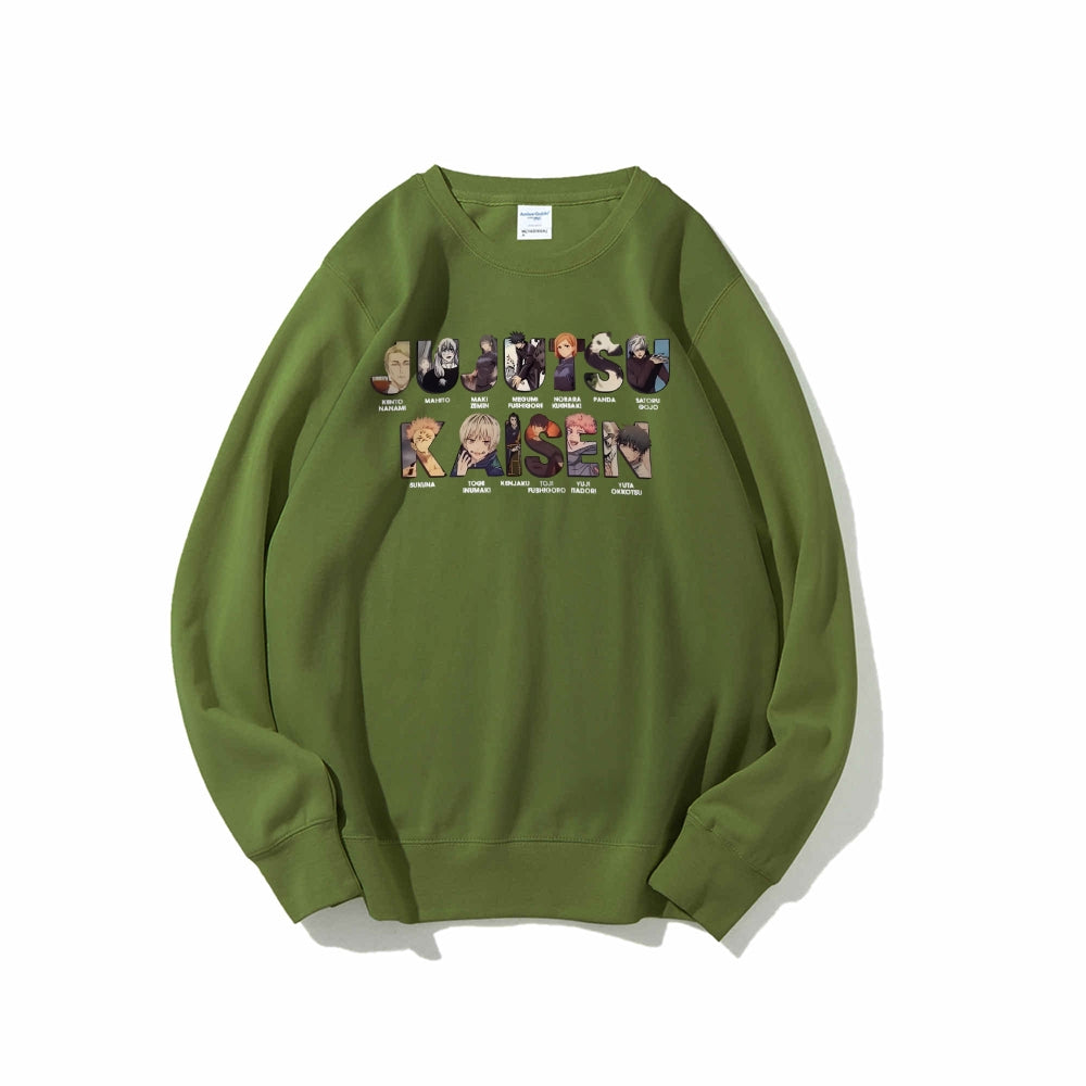 Casual Crewneck Sweatshirt Jujutsu Kaisen