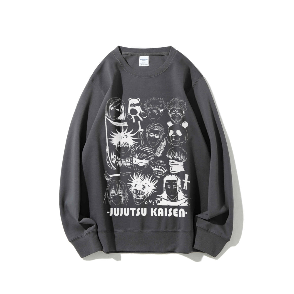 Casual Crewneck Sweatshirt Jujutsu Kaisen