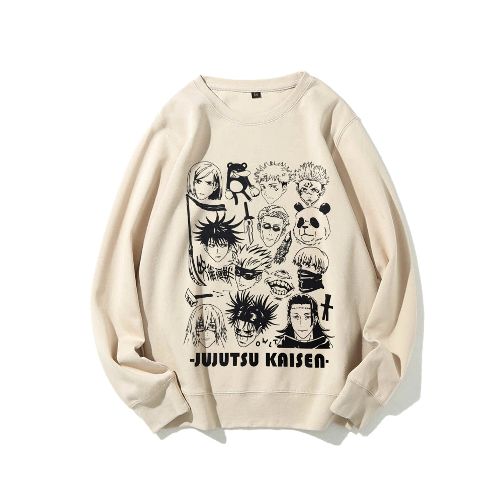 Casual Crewneck Sweatshirt Jujutsu Kaisen