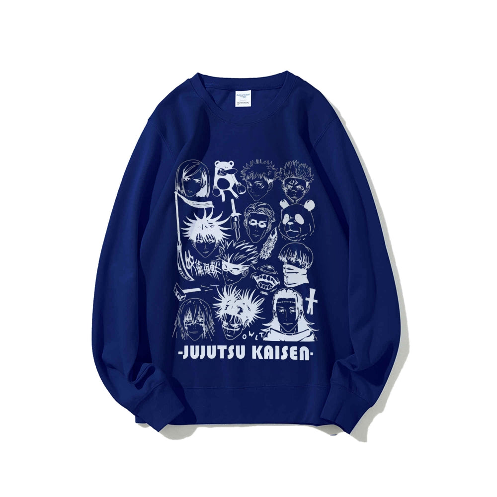 Casual Crewneck Sweatshirt Jujutsu Kaisen