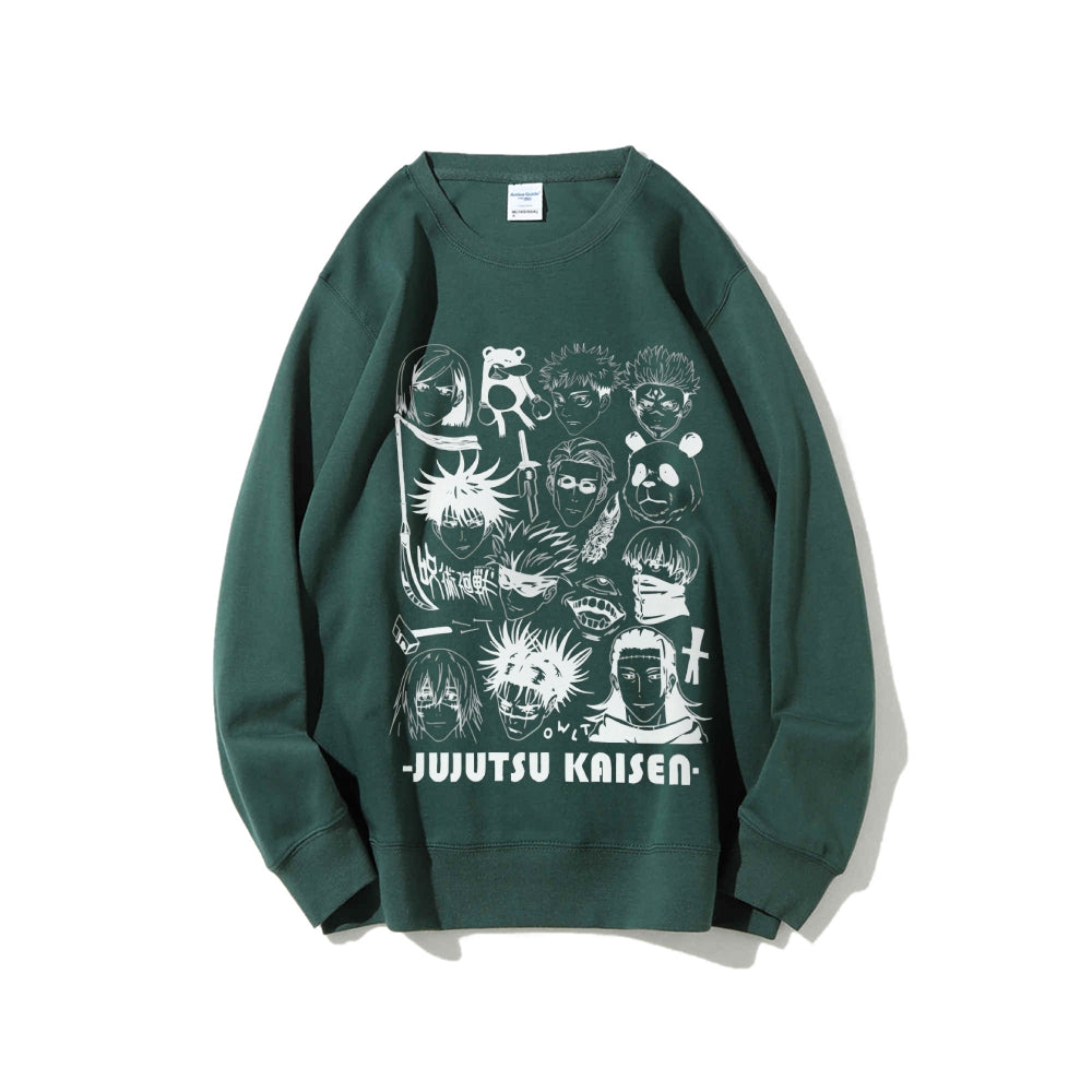 Casual Crewneck Sweatshirt Jujutsu Kaisen