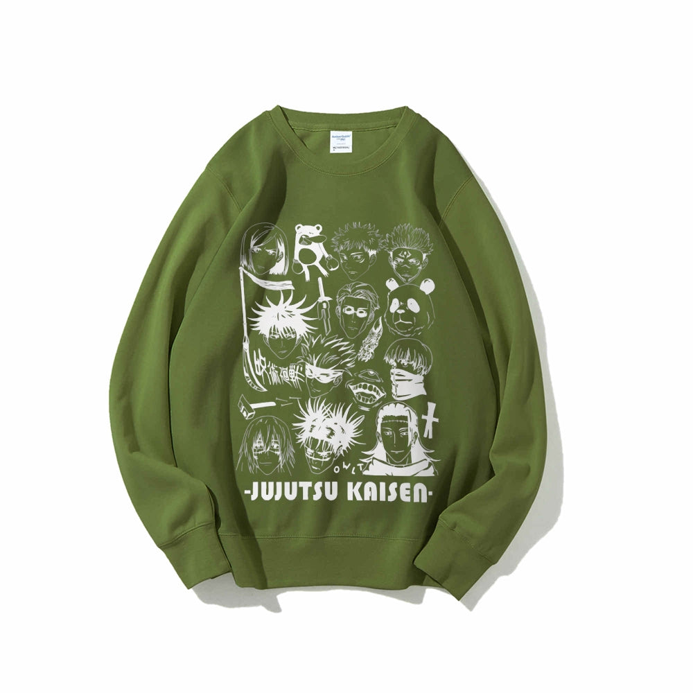 Casual Crewneck Sweatshirt Jujutsu Kaisen