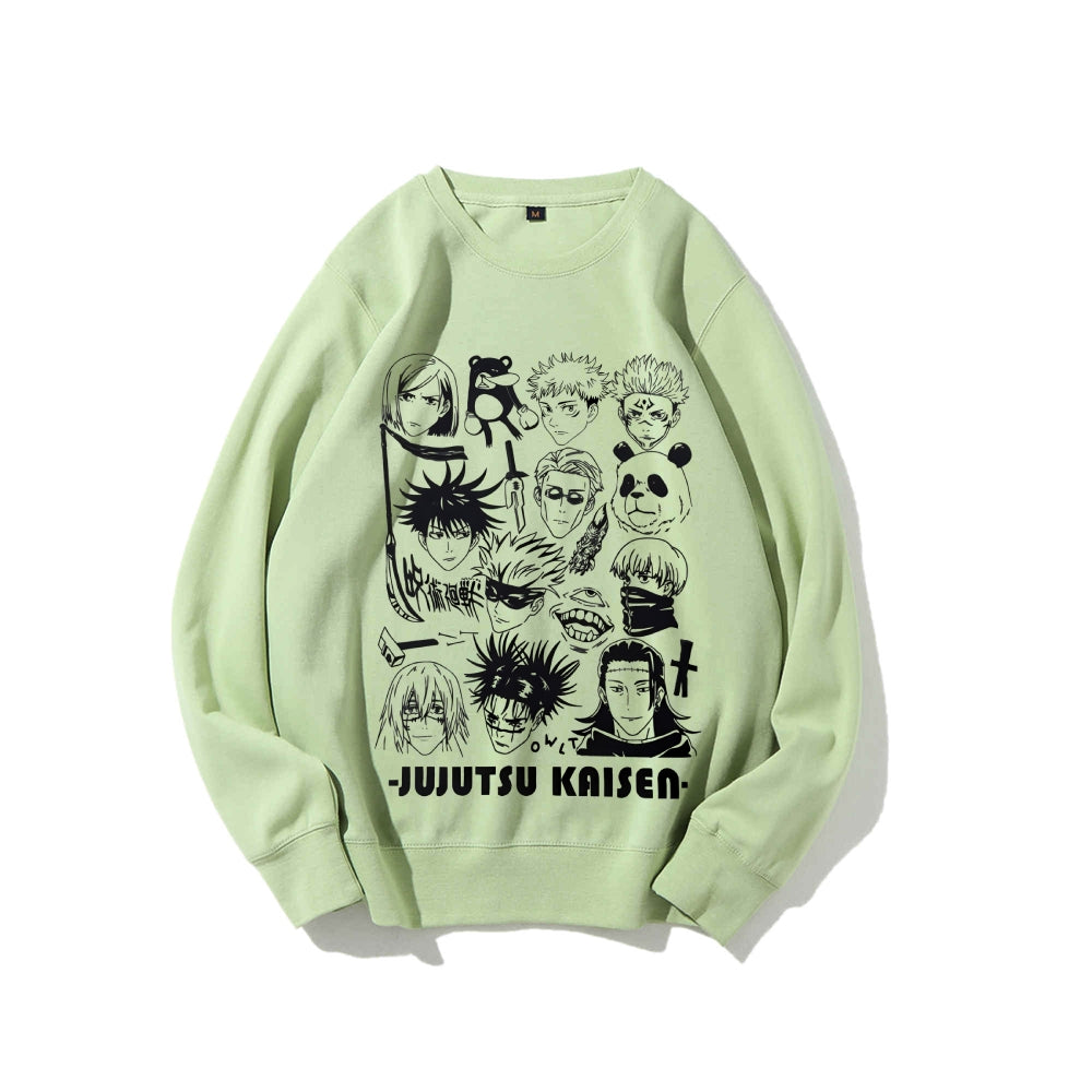 Casual Crewneck Sweatshirt Jujutsu Kaisen