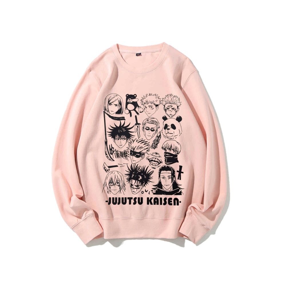 Casual Crewneck Sweatshirt Jujutsu Kaisen
