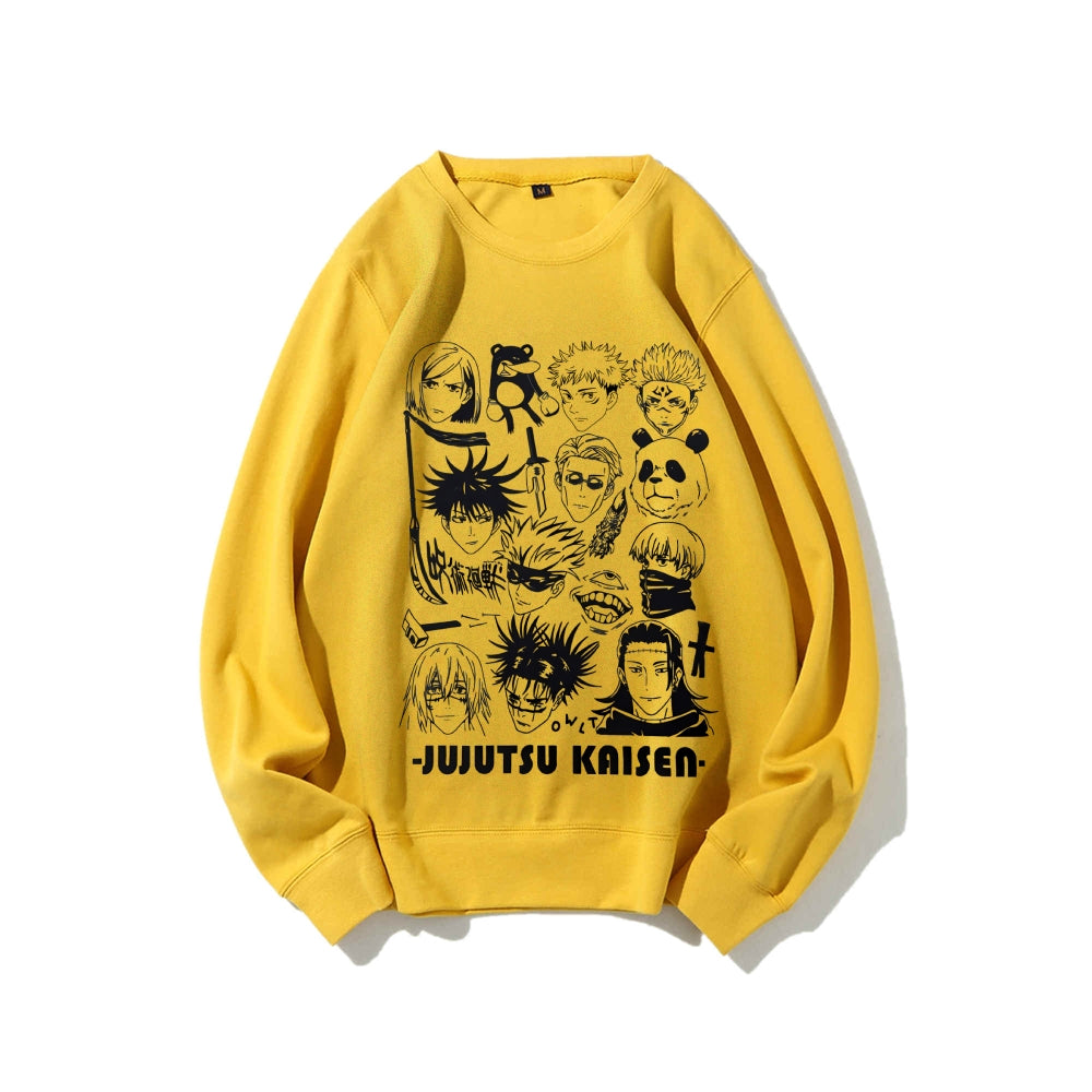 Casual Crewneck Sweatshirt Jujutsu Kaisen