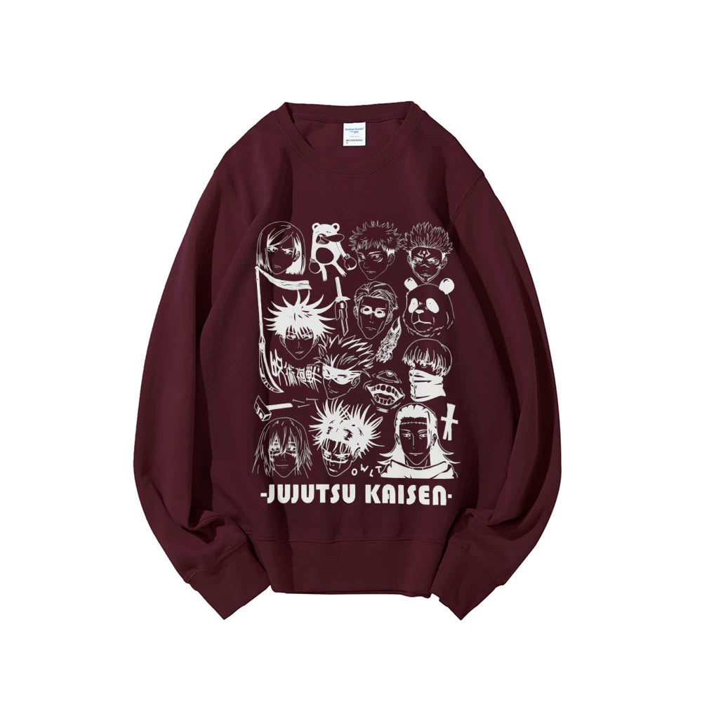 Casual Crewneck Sweatshirt Jujutsu Kaisen