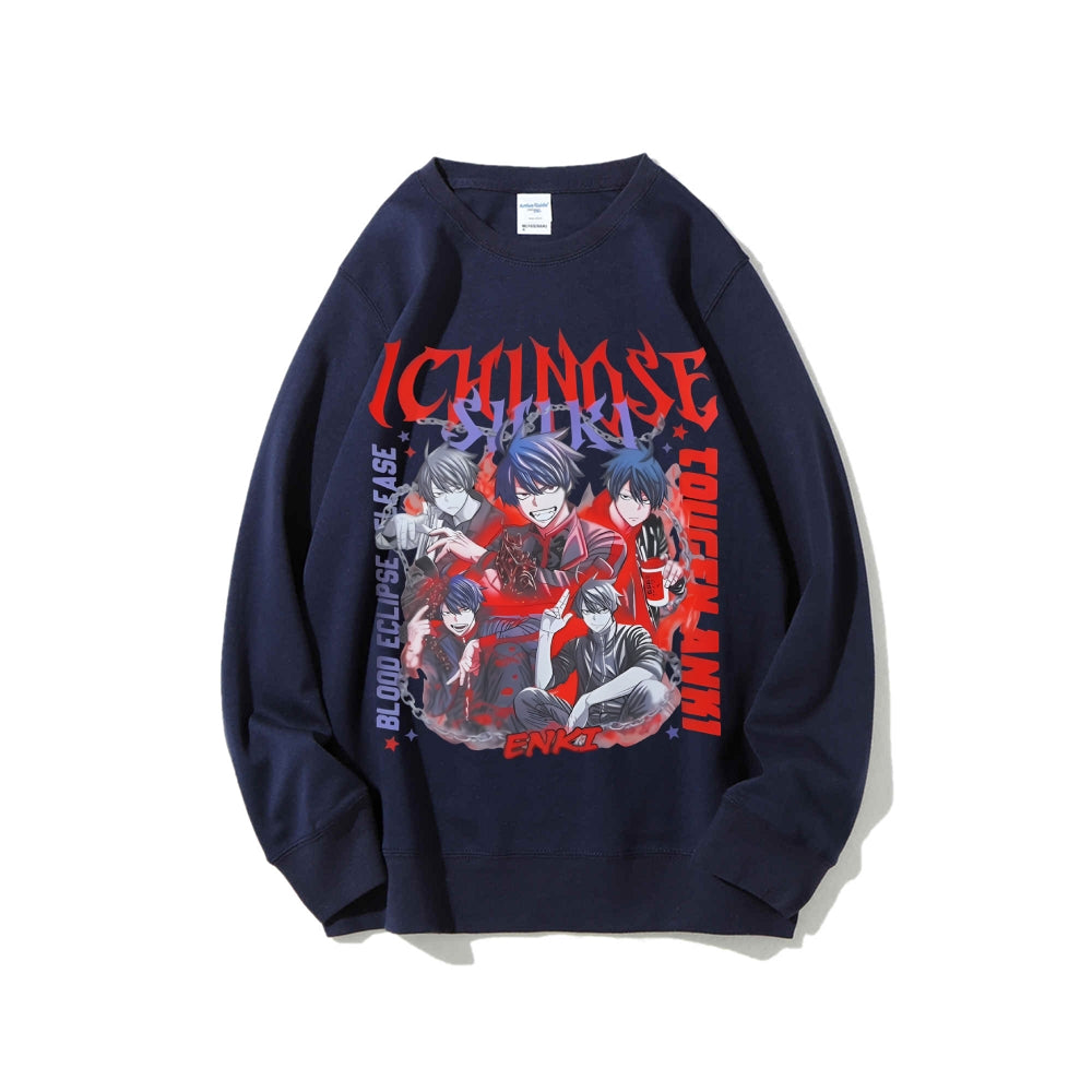 Casual Crewneck Sweatshirt Tougen Anki