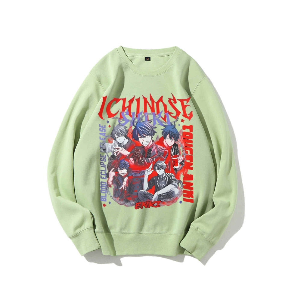 Casual Crewneck Sweatshirt Tougen Anki
