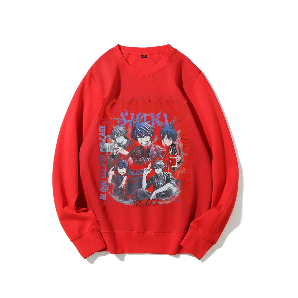 Casual Crewneck Sweatshirt Tougen Anki