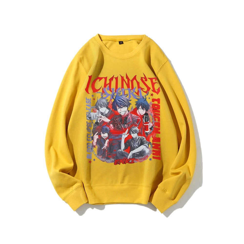 Casual Crewneck Sweatshirt Tougen Anki