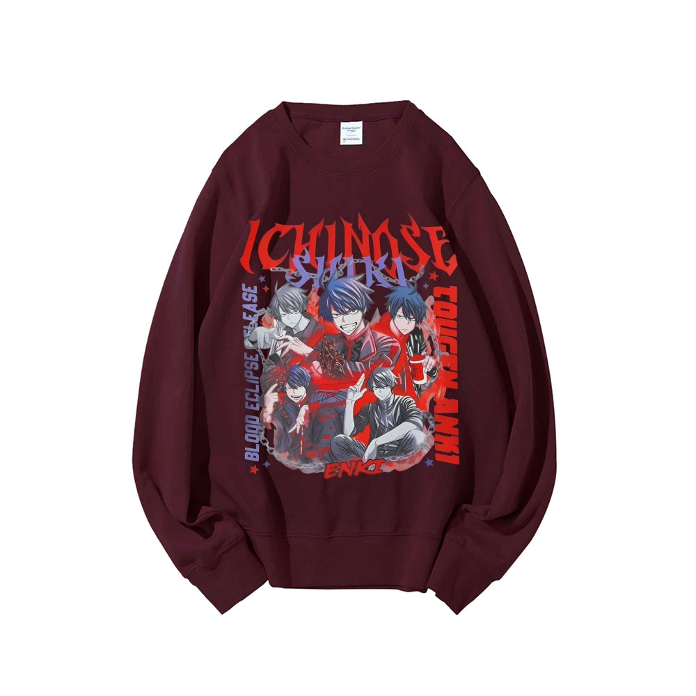 Casual Crewneck Sweatshirt Tougen Anki
