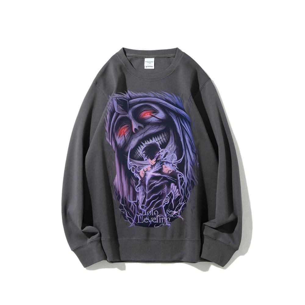 Casual Crewneck Sweatshirt Solo Leveling