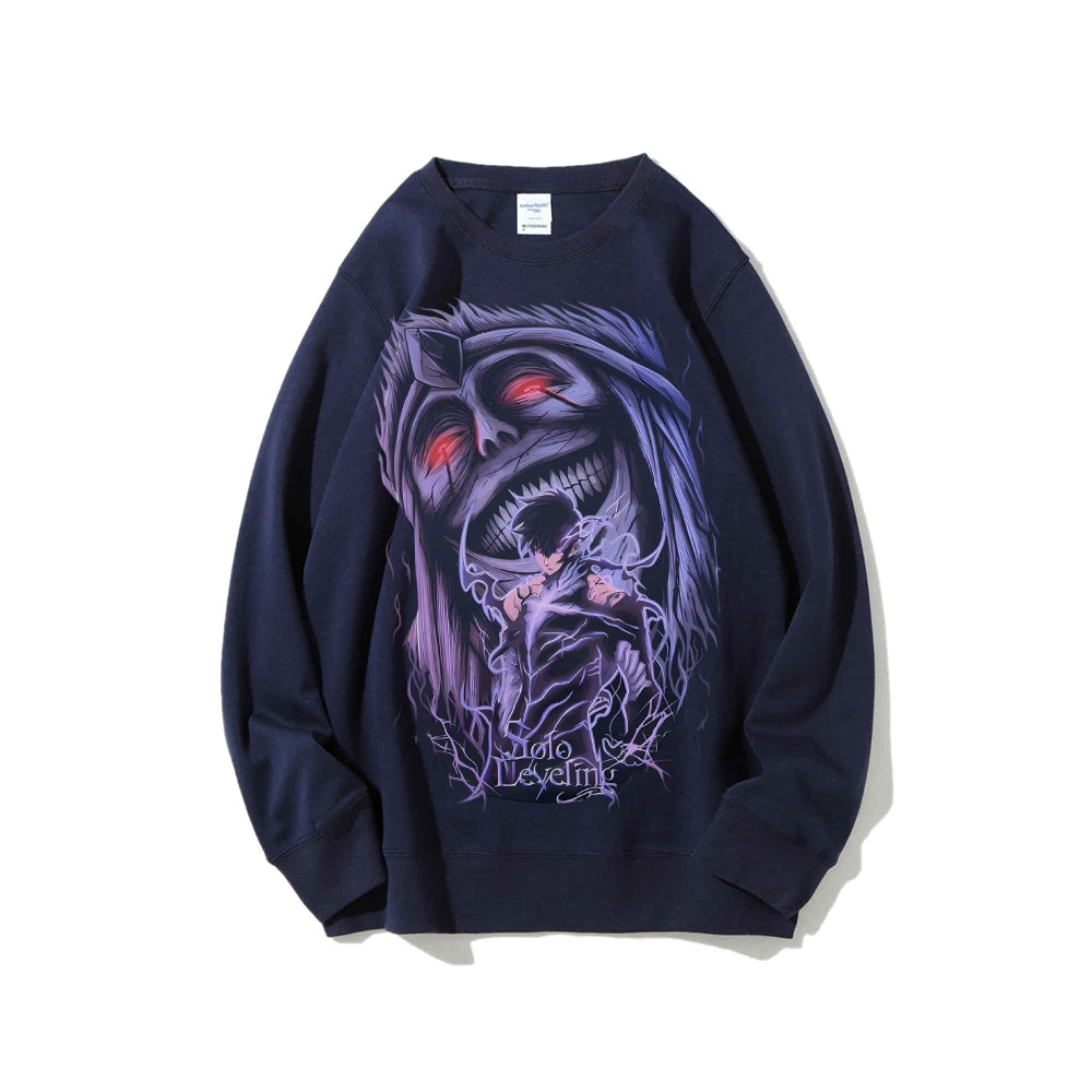 Casual Crewneck Sweatshirt Solo Leveling