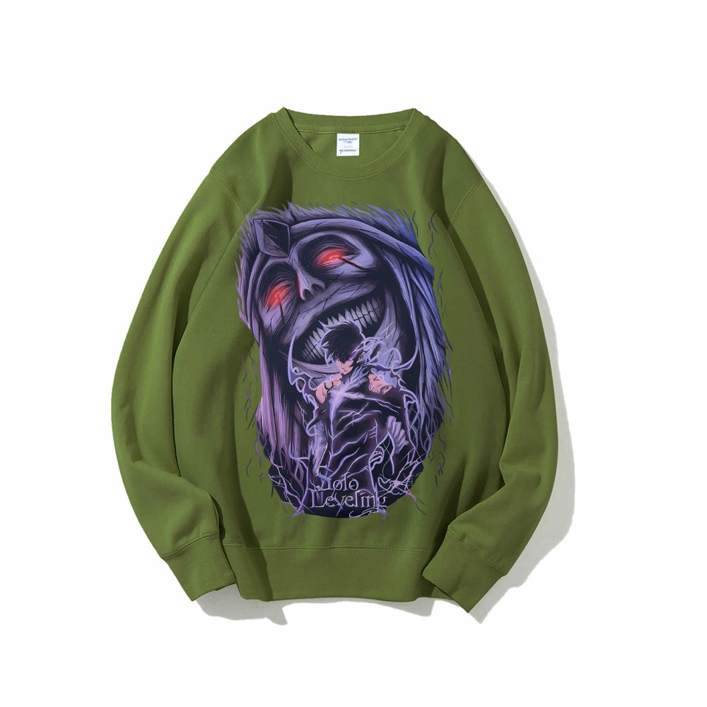Casual Crewneck Sweatshirt Solo Leveling
