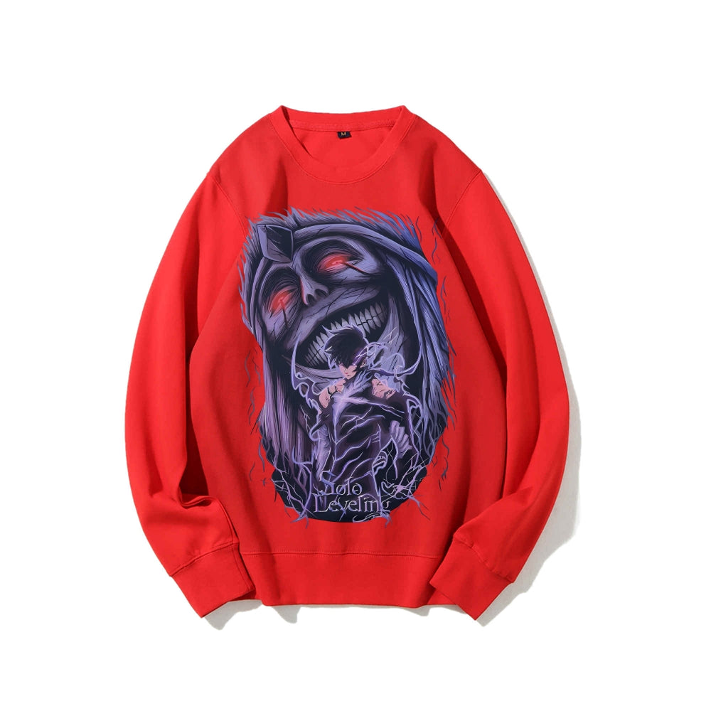 Casual Crewneck Sweatshirt Solo Leveling