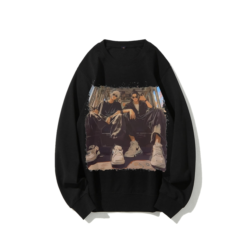 Casual Crewneck Sweatshirt Jujutsu Kaisen
