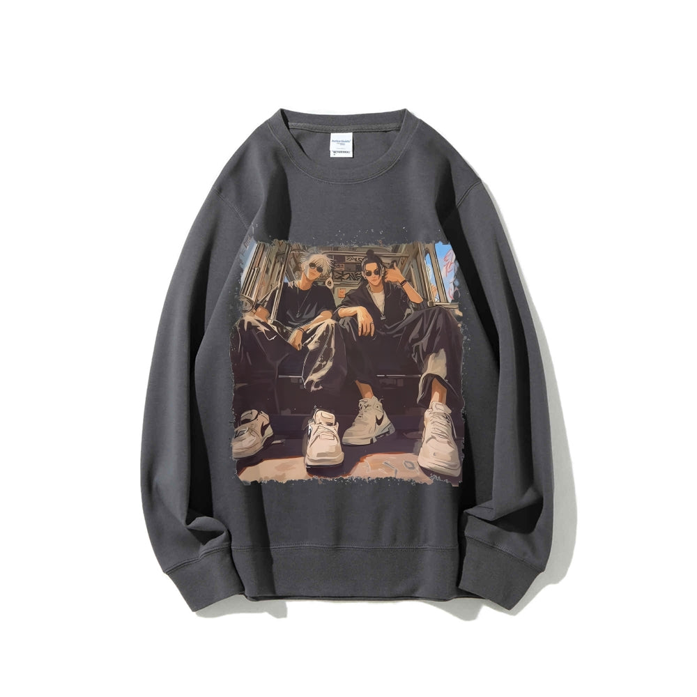 Casual Crewneck Sweatshirt Jujutsu Kaisen