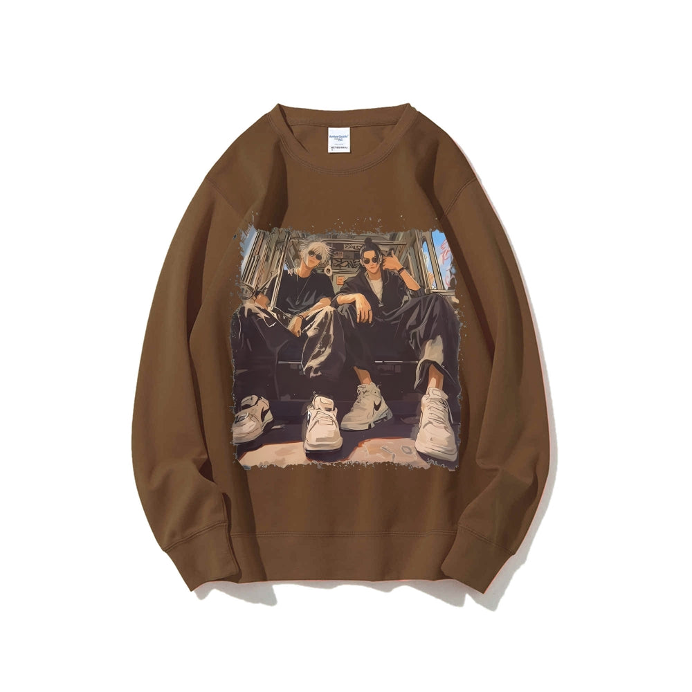 Casual Crewneck Sweatshirt Jujutsu Kaisen