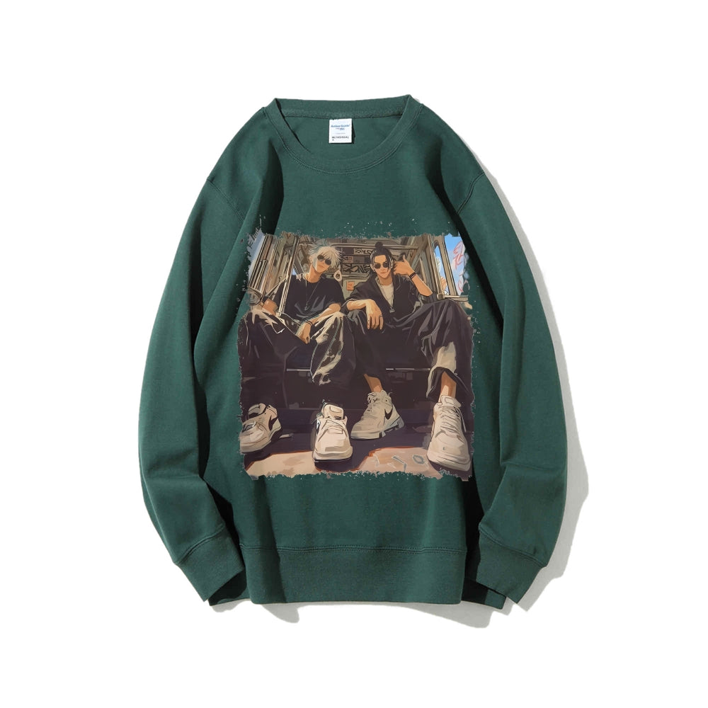 Casual Crewneck Sweatshirt Jujutsu Kaisen
