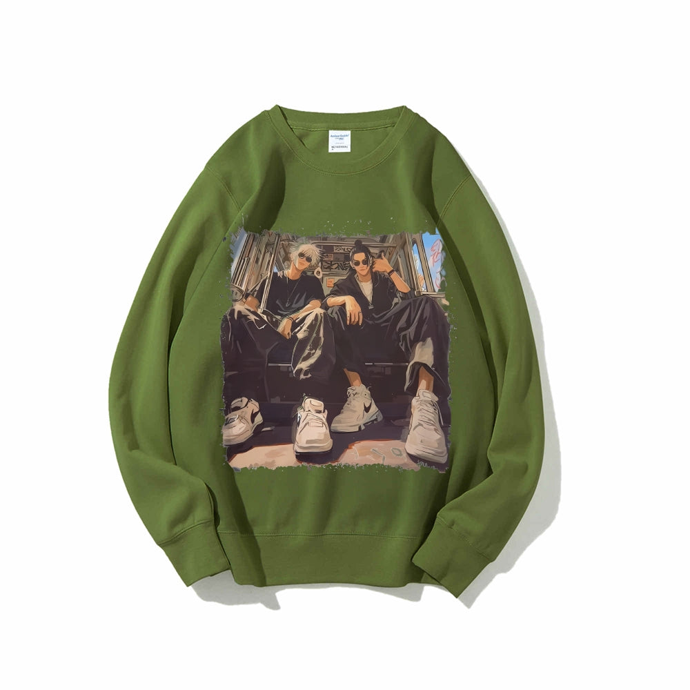 Casual Crewneck Sweatshirt Jujutsu Kaisen