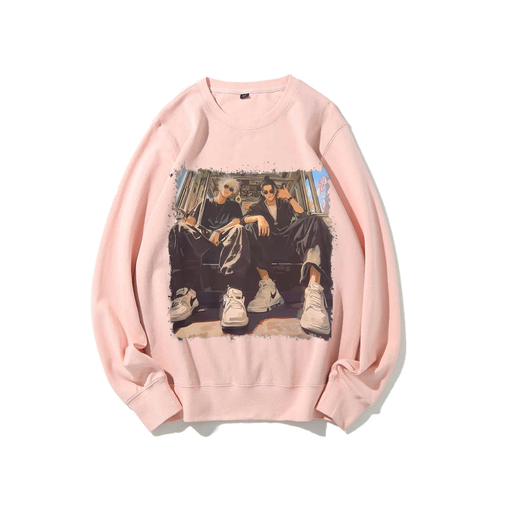 Casual Crewneck Sweatshirt Jujutsu Kaisen