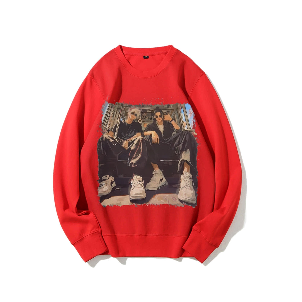 Casual Crewneck Sweatshirt Jujutsu Kaisen