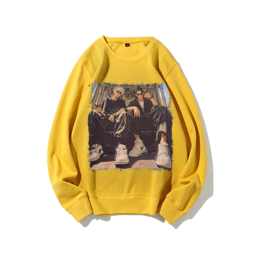 Casual Crewneck Sweatshirt Jujutsu Kaisen