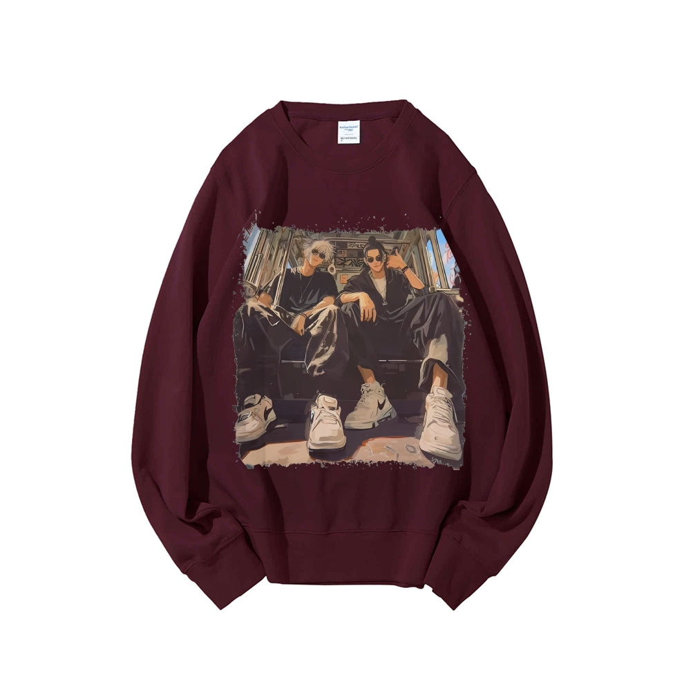 Casual Crewneck Sweatshirt Jujutsu Kaisen