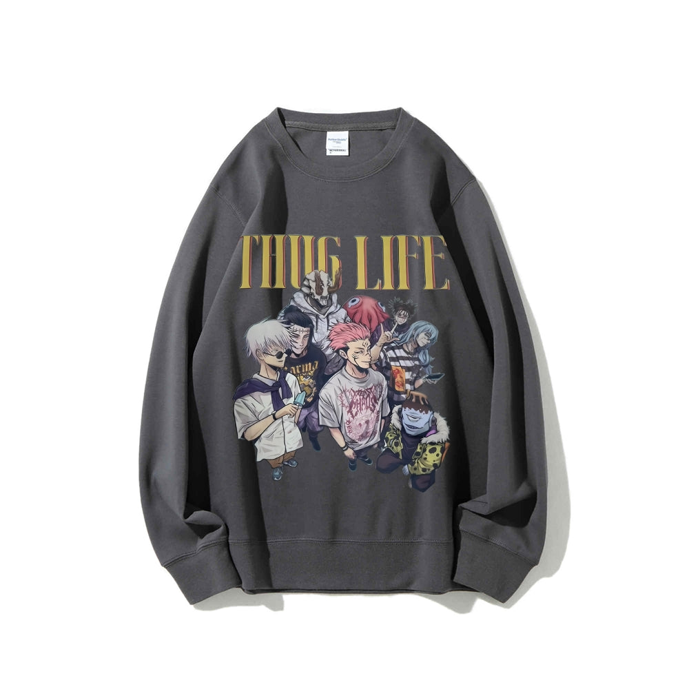 Casual Crewneck Sweatshirt Jujutsu Kaisen