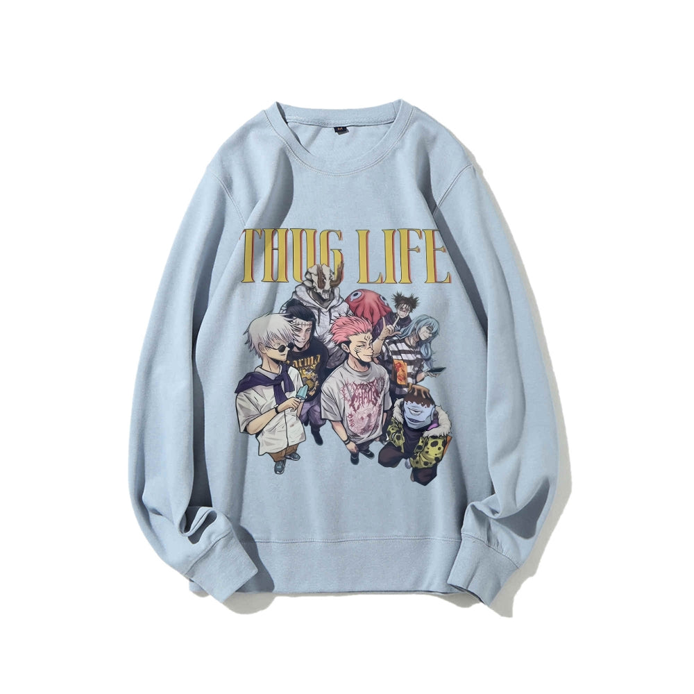 Casual Crewneck Sweatshirt Jujutsu Kaisen