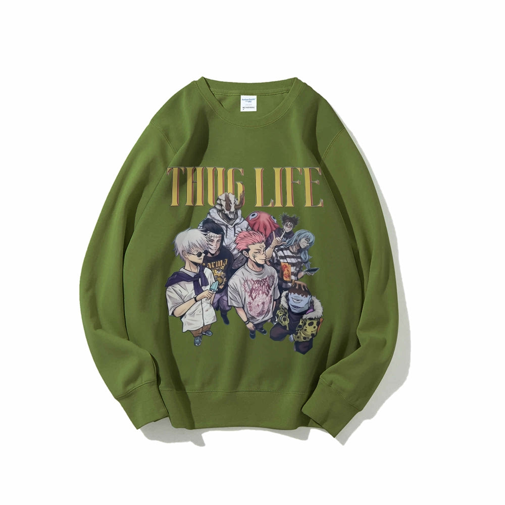 Casual Crewneck Sweatshirt Jujutsu Kaisen