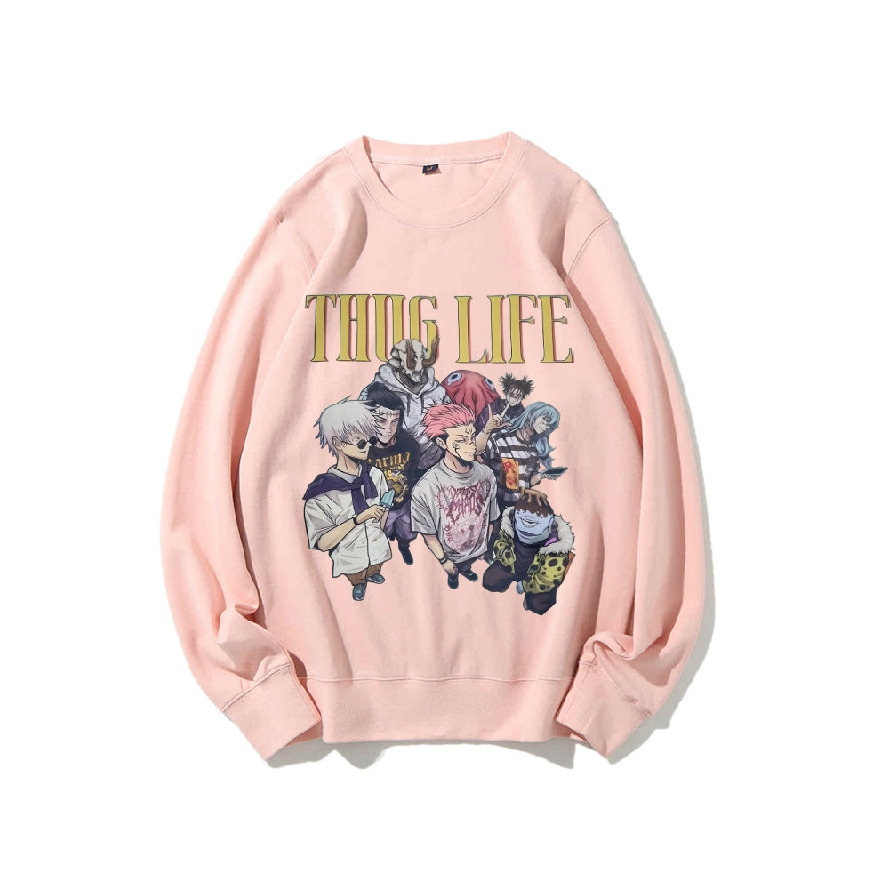 Casual Crewneck Sweatshirt Jujutsu Kaisen