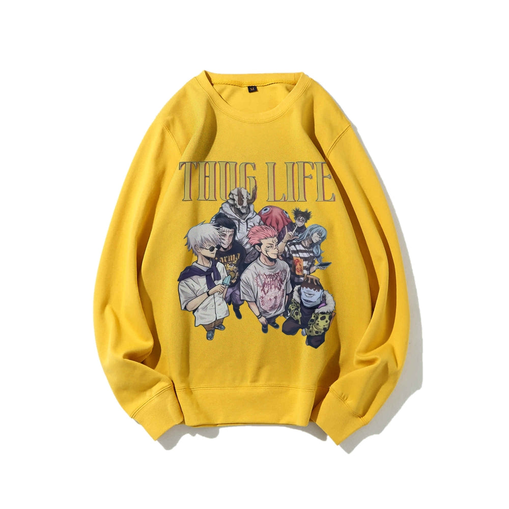 Casual Crewneck Sweatshirt Jujutsu Kaisen