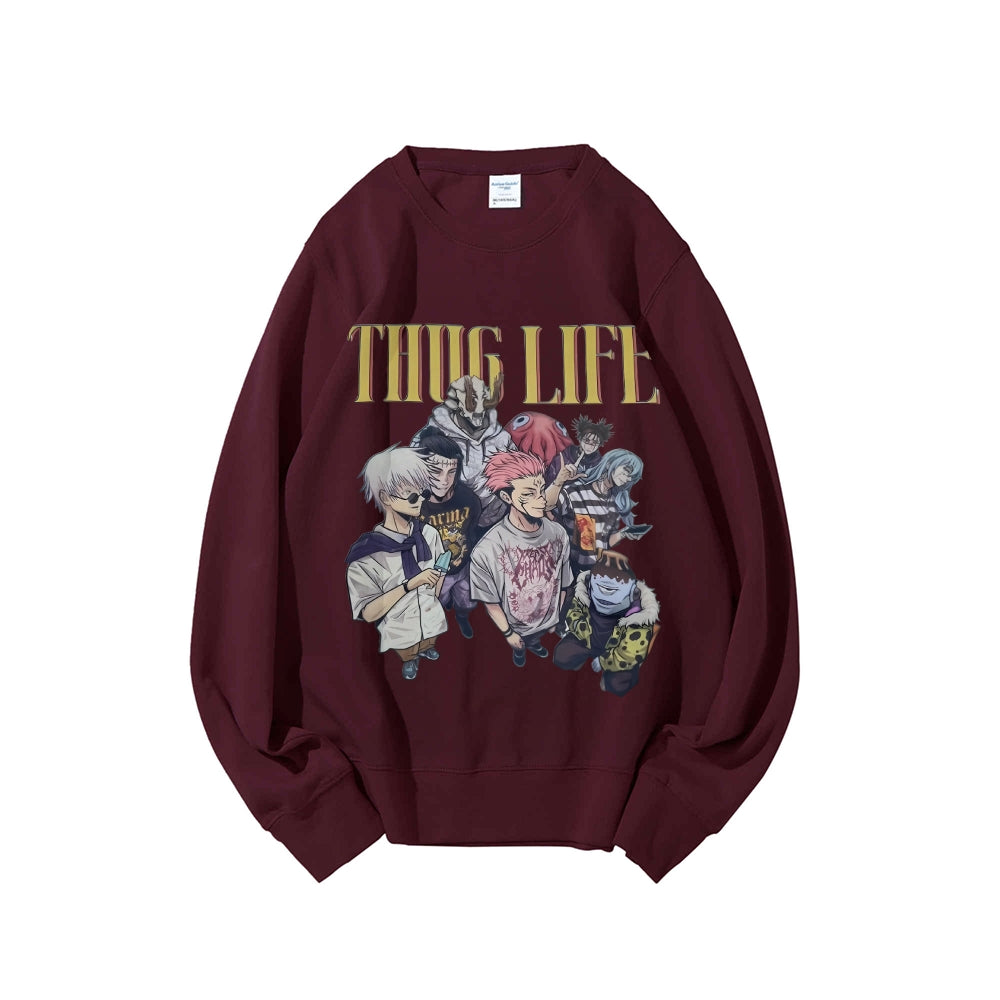 Casual Crewneck Sweatshirt Jujutsu Kaisen