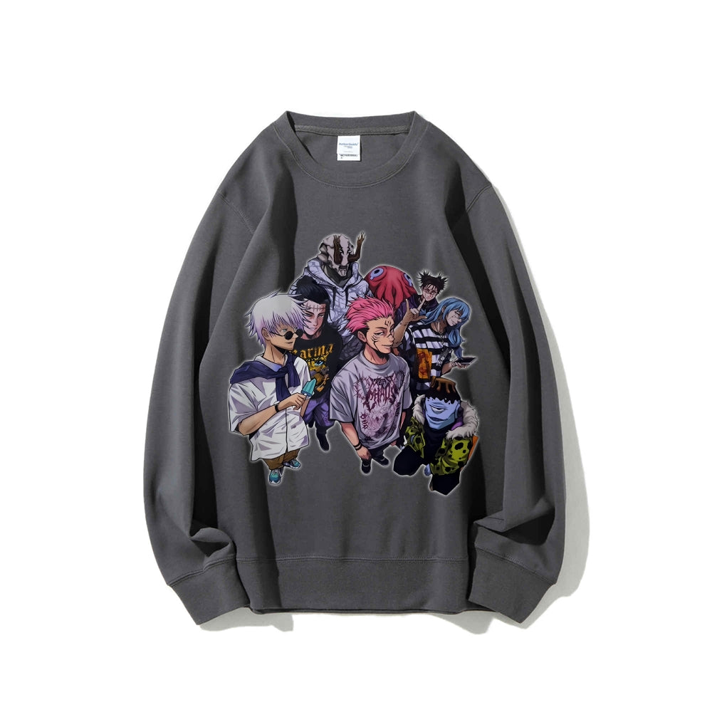 Casual Crewneck Sweatshirt Jujutsu Kaisen