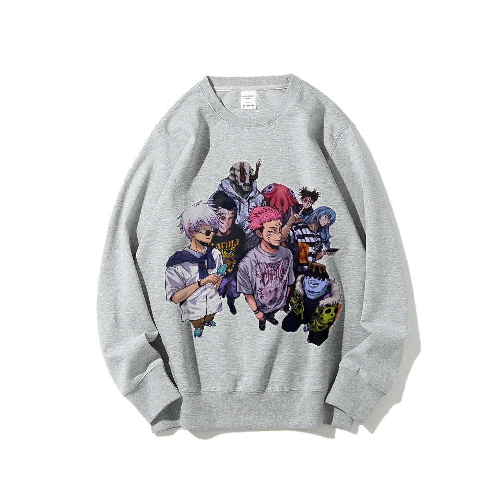Casual Crewneck Sweatshirt Jujutsu Kaisen
