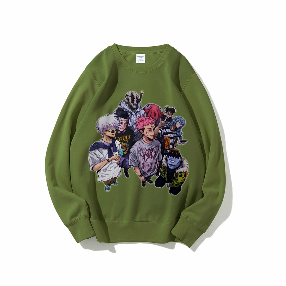 Casual Crewneck Sweatshirt Jujutsu Kaisen