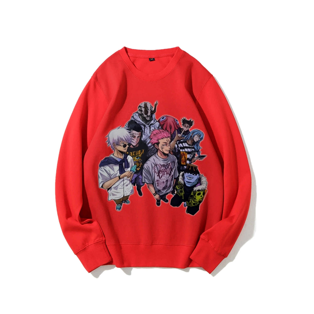 Casual Crewneck Sweatshirt Jujutsu Kaisen