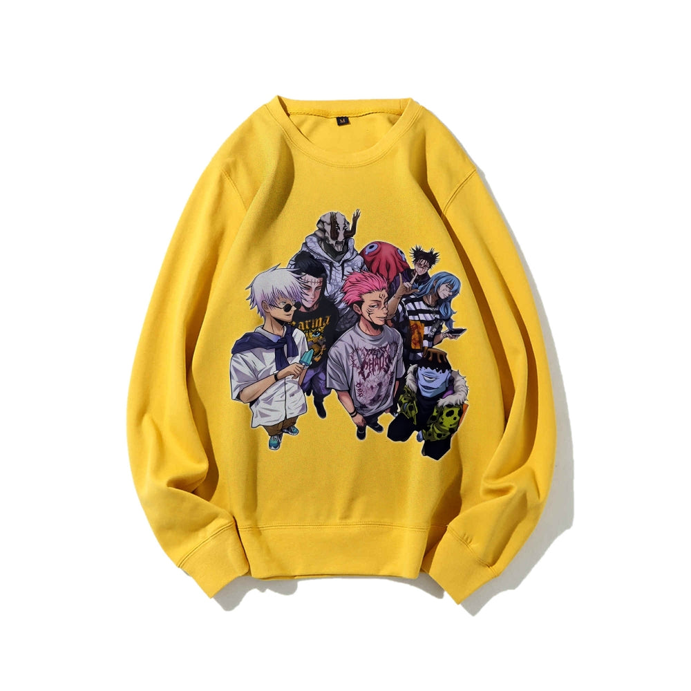 Casual Crewneck Sweatshirt Jujutsu Kaisen