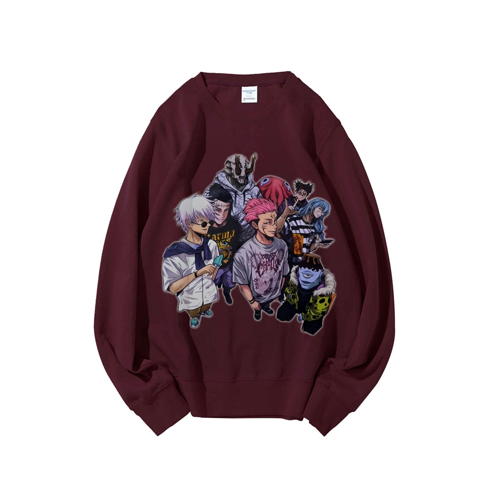 Casual Crewneck Sweatshirt Jujutsu Kaisen