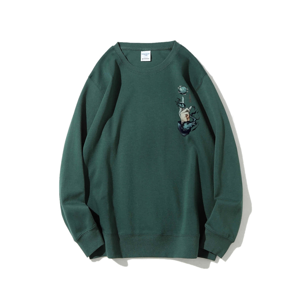 Casual Crewneck Sweatshirt Jujutsu Kaisen