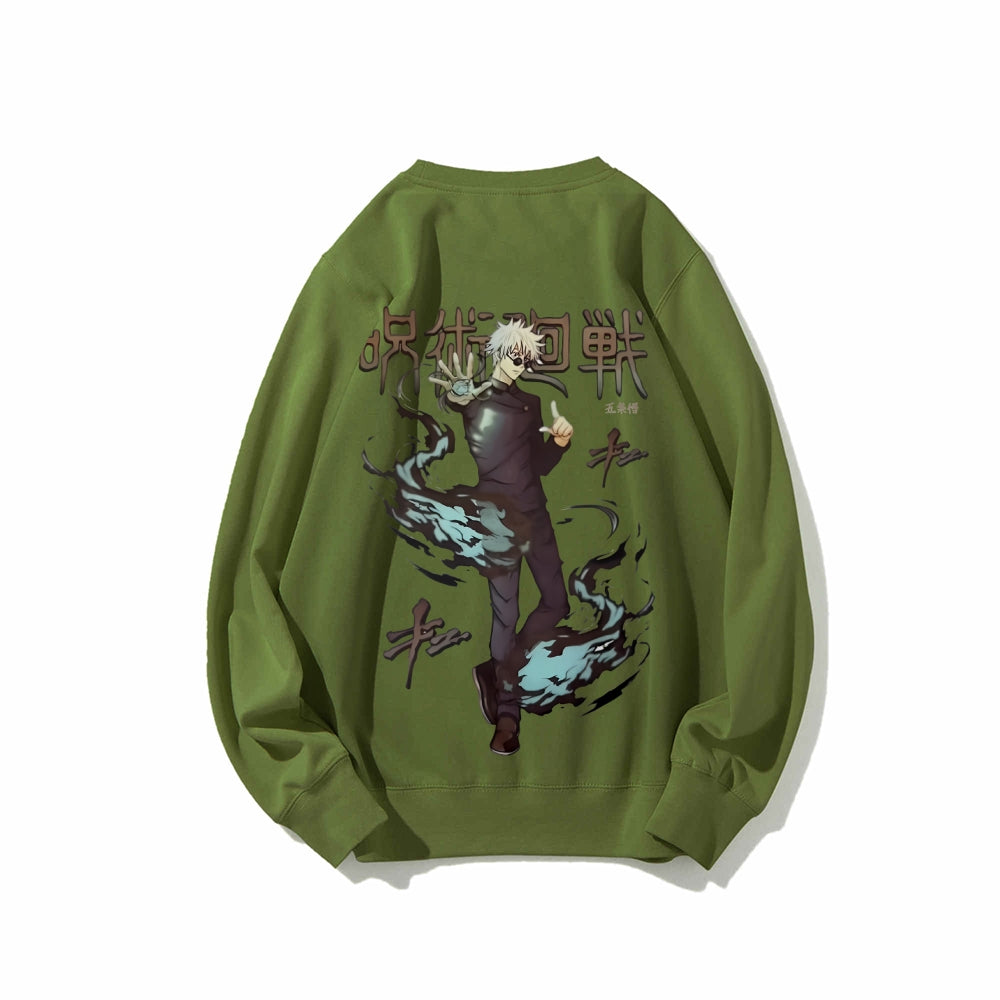 Casual Crewneck Sweatshirt Jujutsu Kaisen